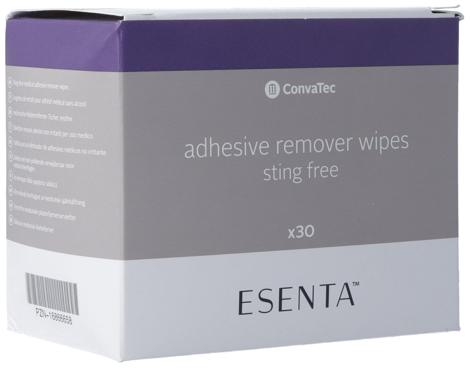 ESENTA Lingettes Dissolvantes Adhésif - Retrait Doux | 30 Pièces