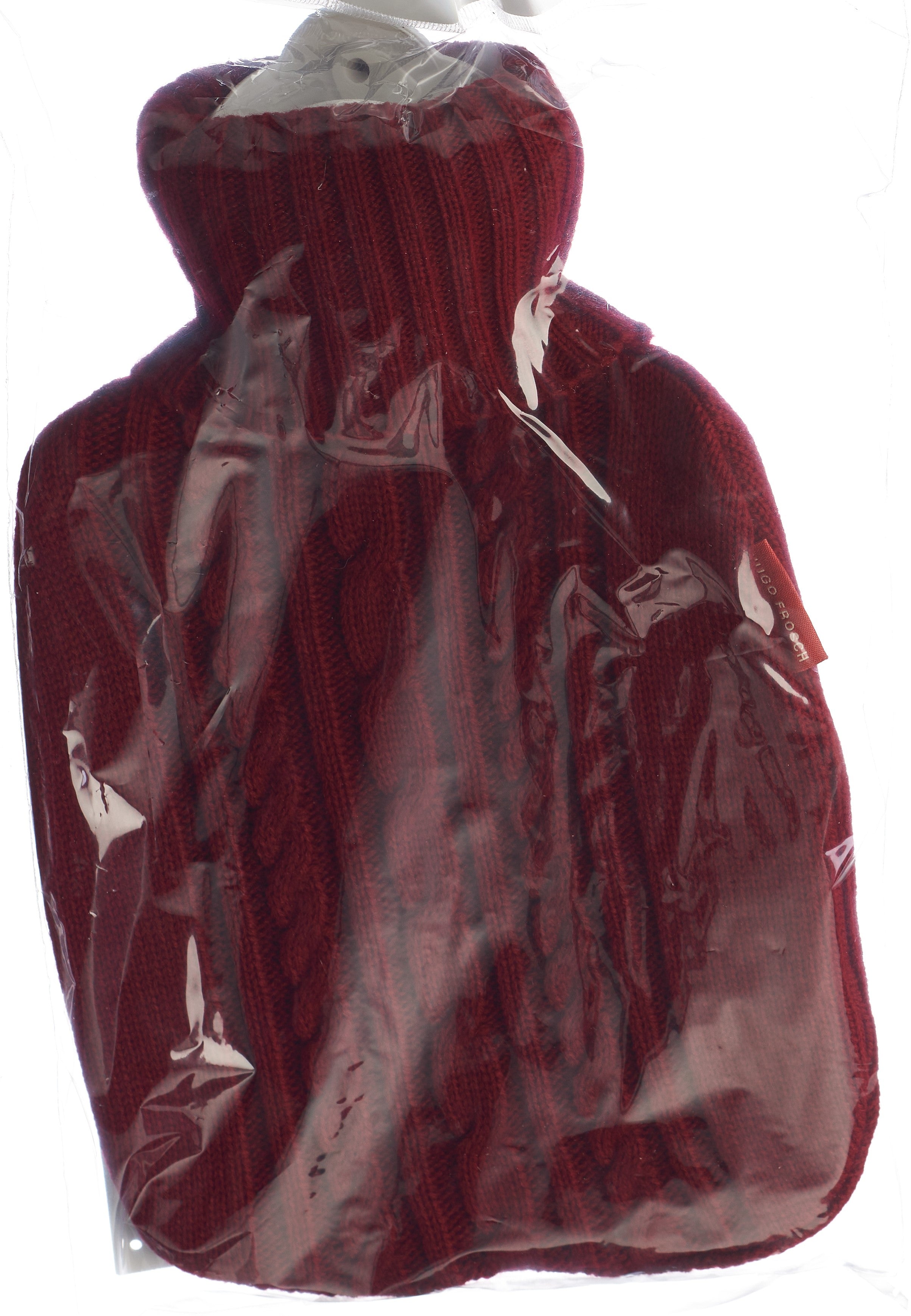 Frosch Bouillotte PVC 1.8 L Housse Tricot Rouge Confortable | Chaleur Apaisante