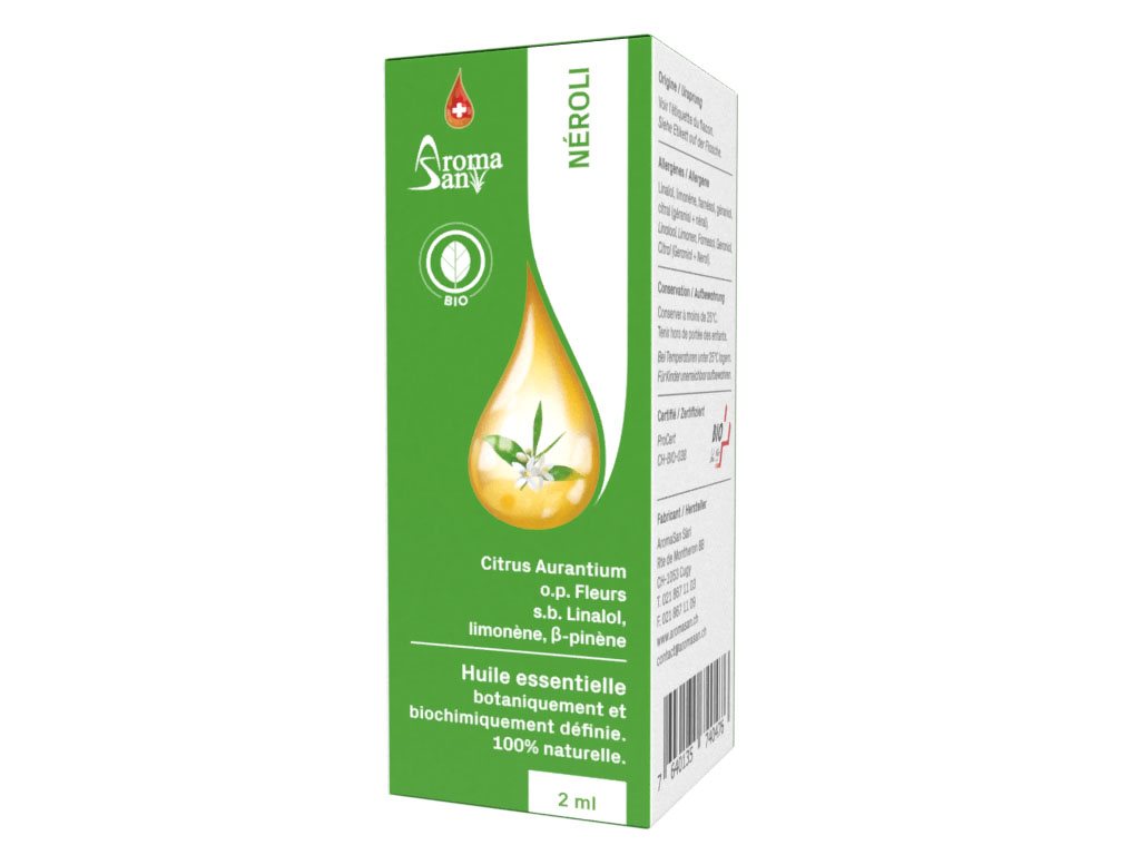 AROMASAN Huile Essentielle Néroli Bio 2 ml | Soin Relaxant