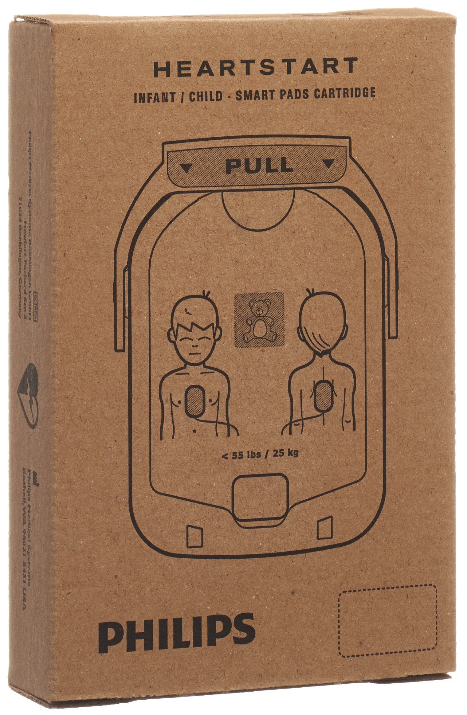 PHILIPS HeartStart HS1 Électrodes Pédiatriques Adhésives | Pour Enfants