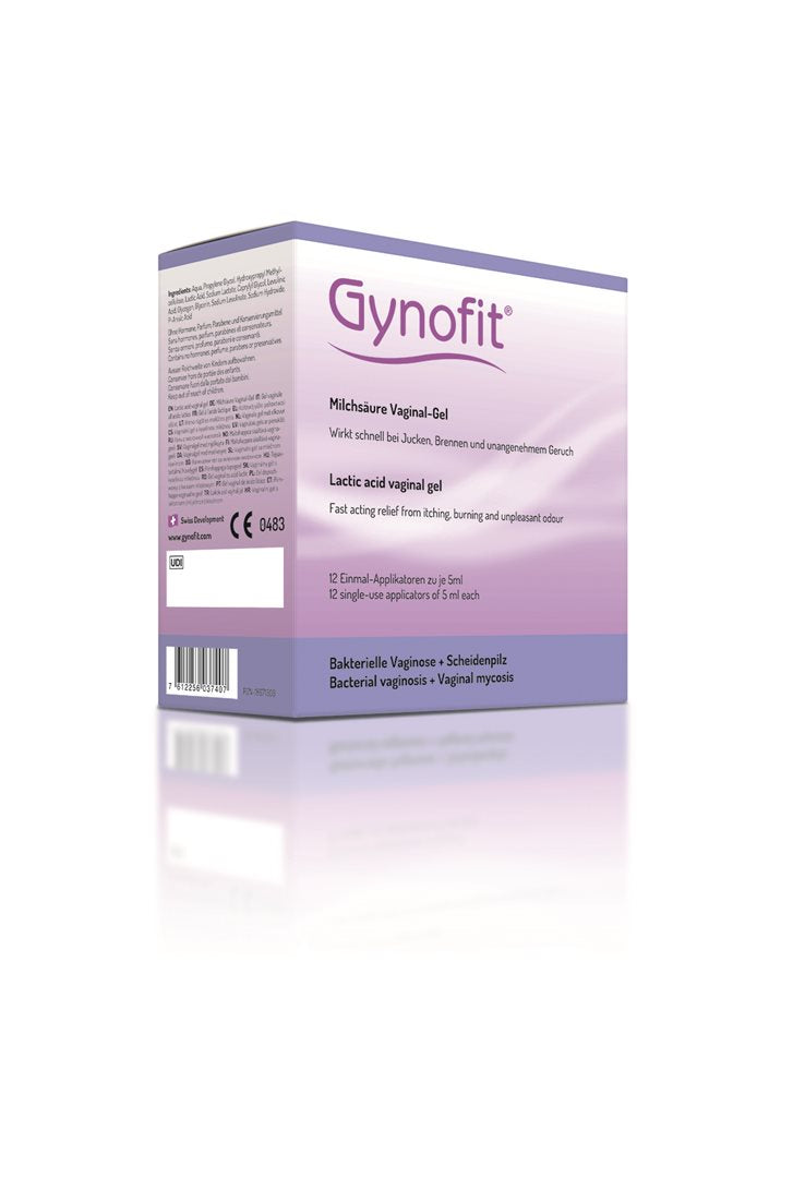 GYNOFIT Gel Vaginal Acide Lactique Équilibre &amp; Confort | 12 x 5 ml