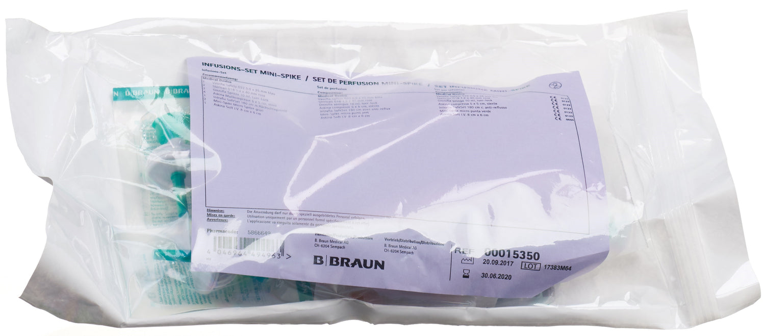 B. Braun Set de Perfusion Mini-Spike pour Administration Sécurisée | Dispositif Médical