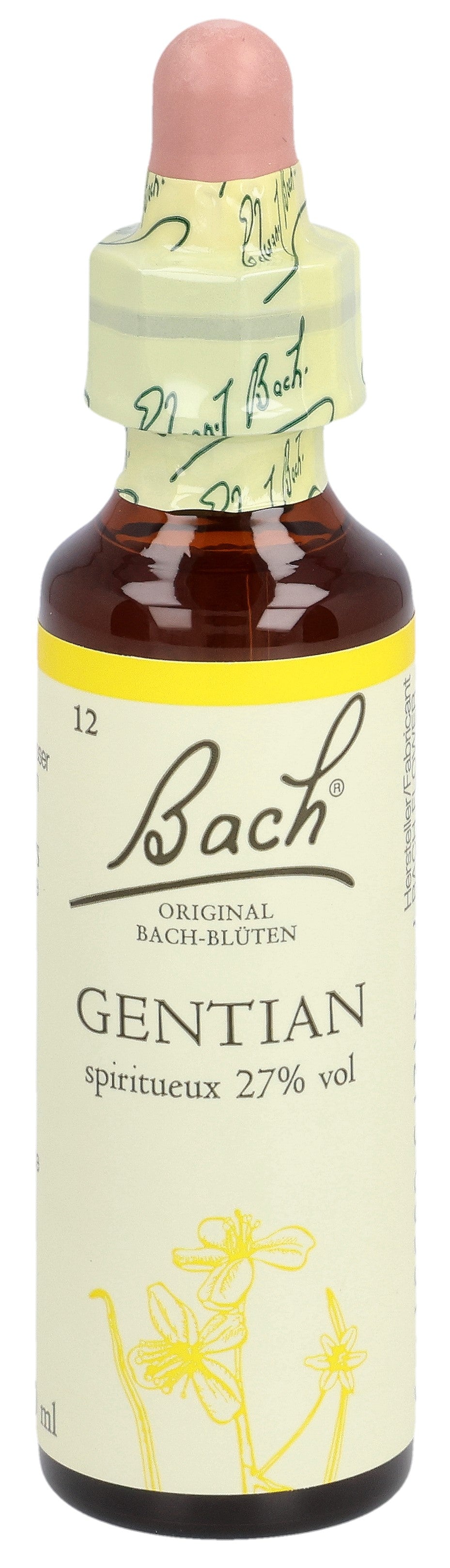 Fleurs de Bach Gentiane n°12 Soutien Moral 20 ml