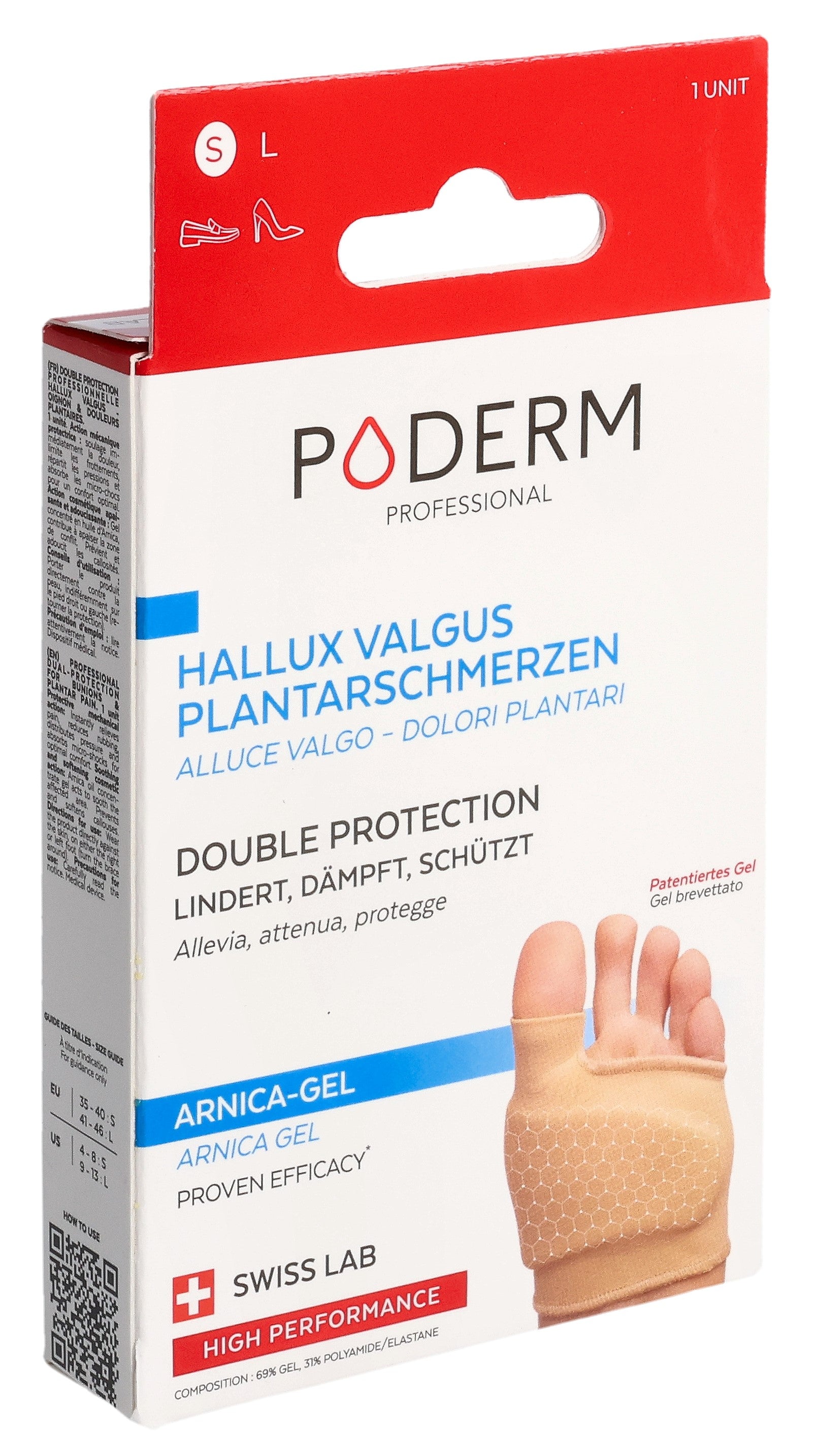 PODERM PROF Double Protection Hallux Valgus &amp; Douleur | Soin Podologique
