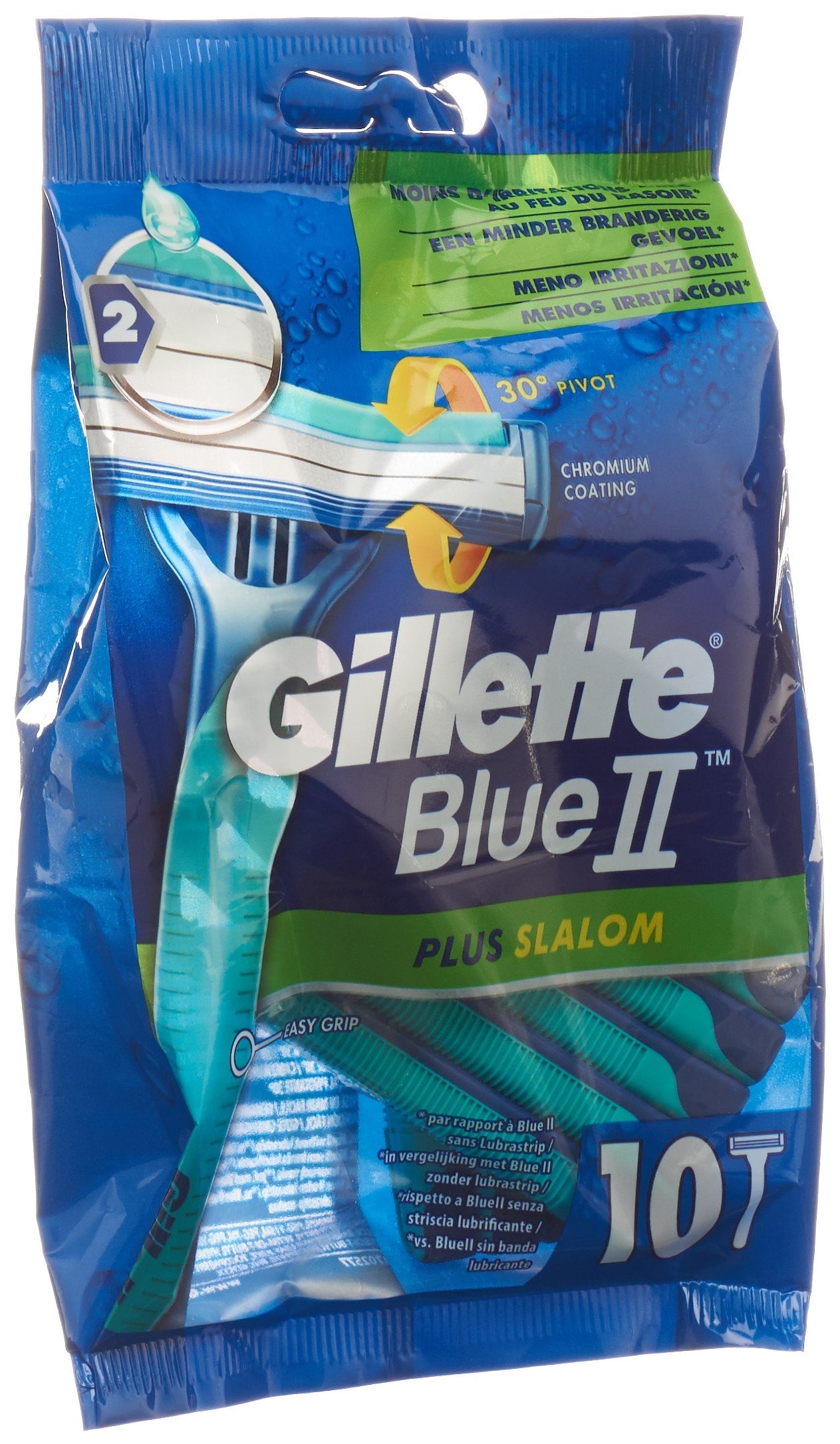 Gillette Blue II Plus Rasoir Jetable Confort &amp; Précision | 10 Pièces