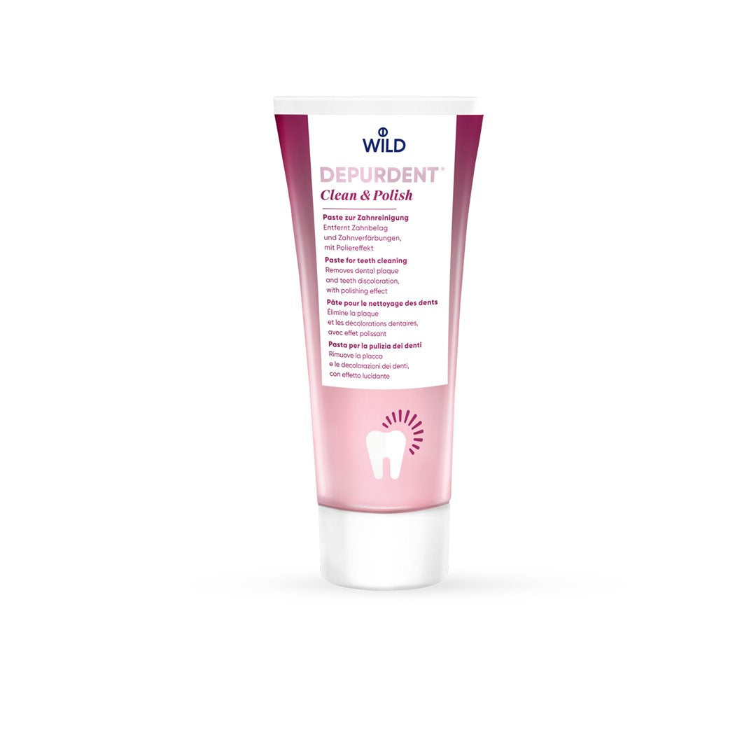 DEPURDENT Clean&amp;Polish Pâte Dentifrice Éclaircissante 75 ml