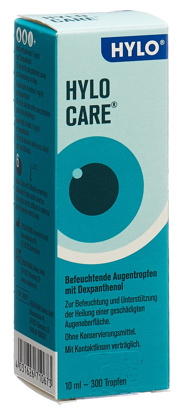 HYLO CARE Gouttes Ophtalmiques Hydratantes 10 ml