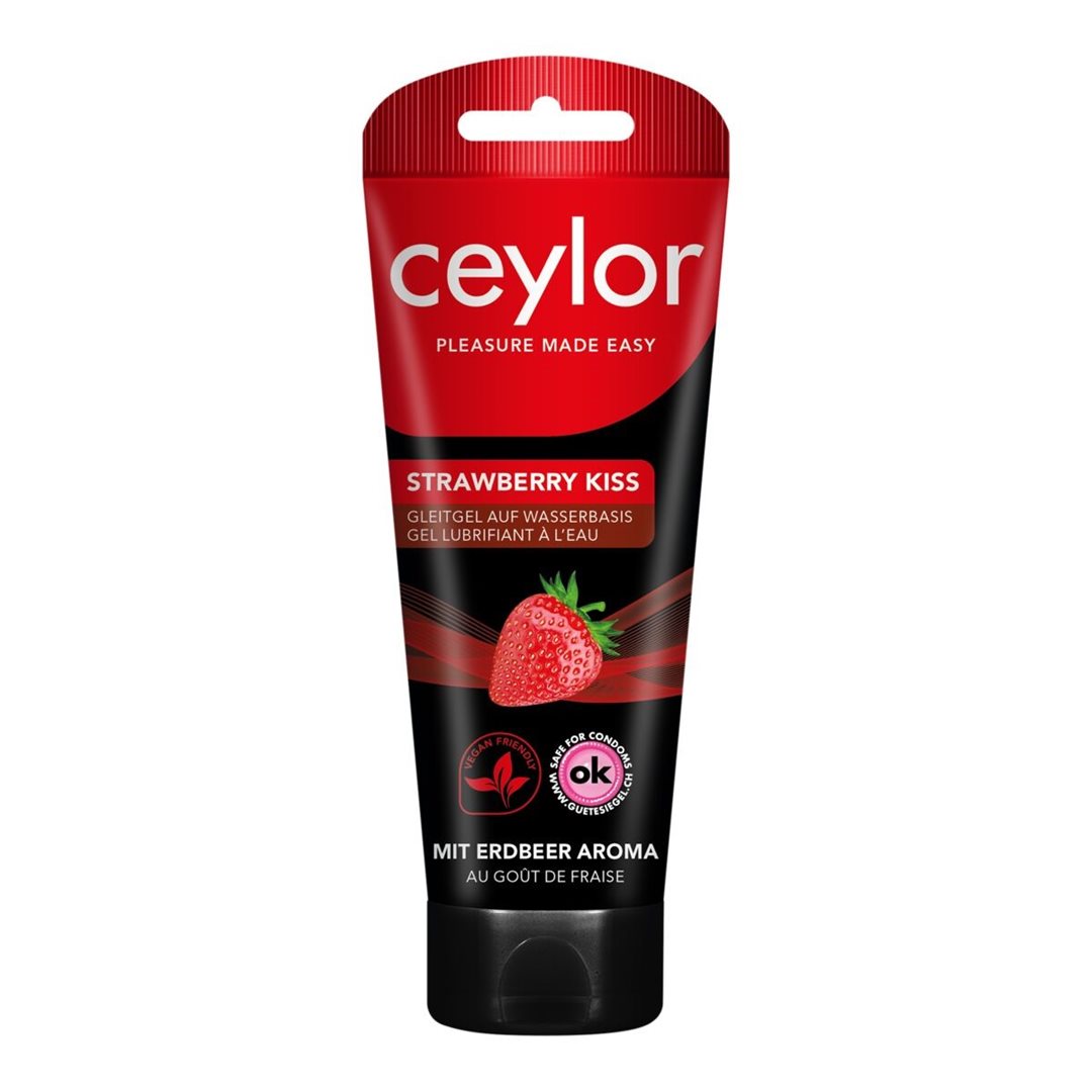 CEYLOR Lubrifiant Strawberry Kiss Sensation Intense | Tube 100 ml