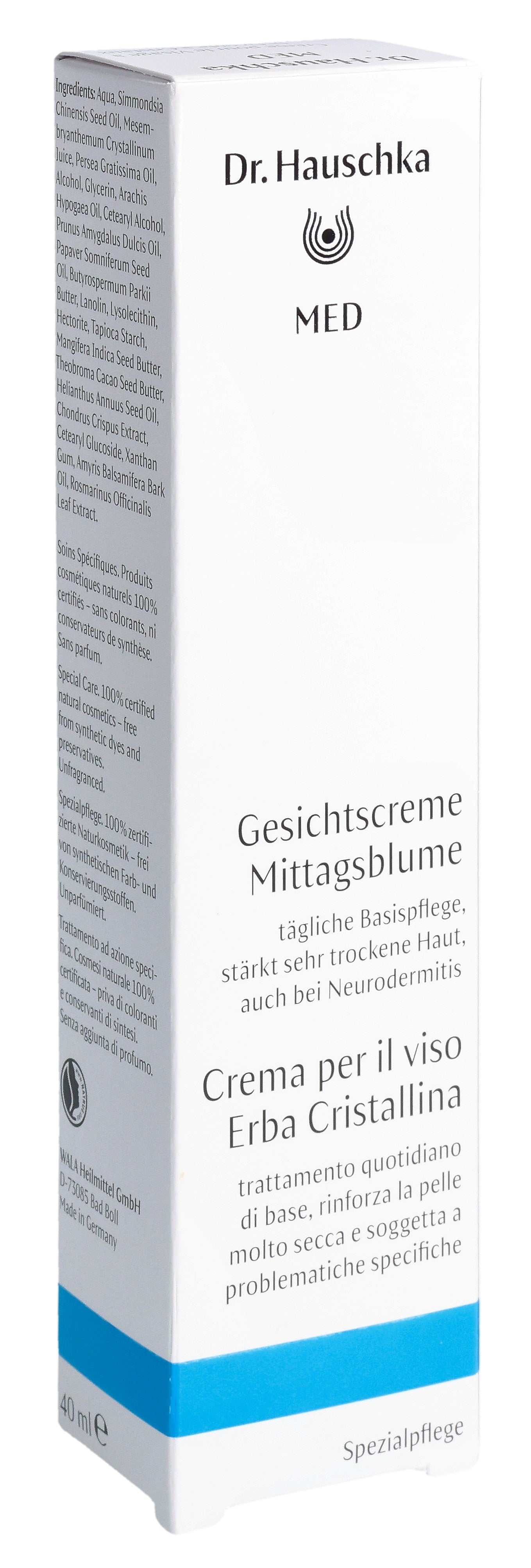 Dr. Hauschka Med Crème Visage Ficöid Crista Apaisante | 40 ml