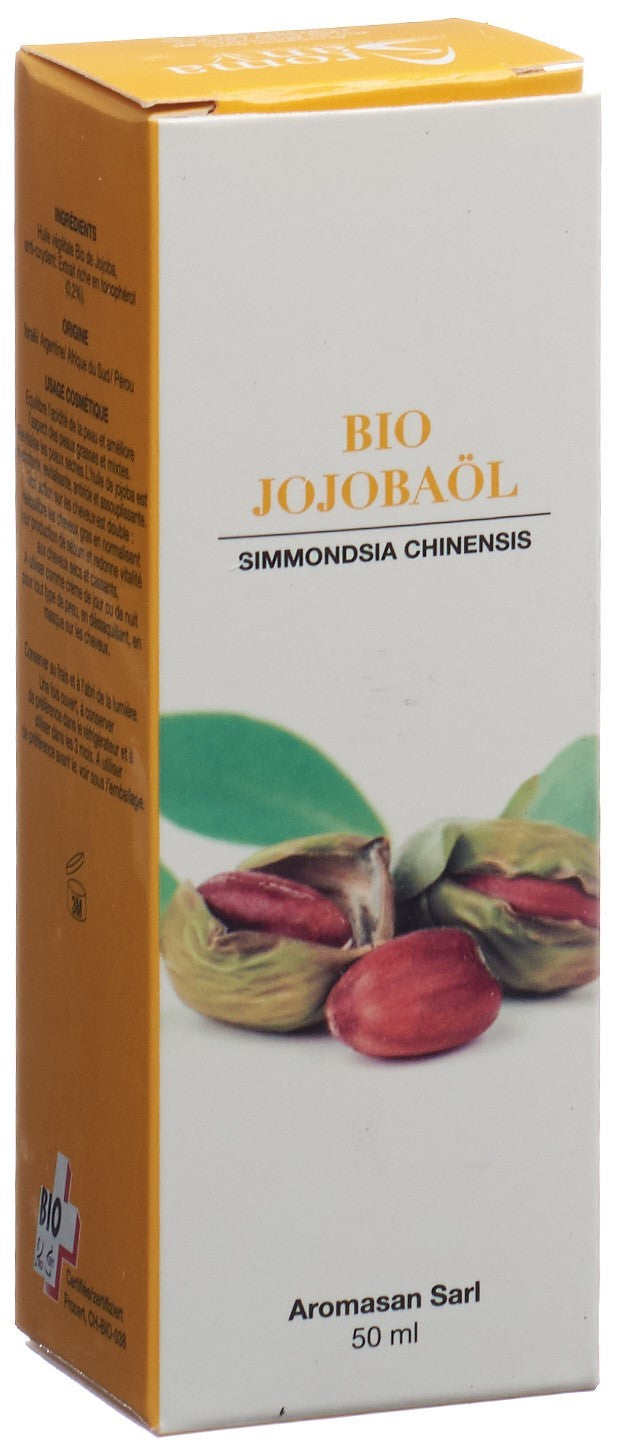 AROMASAN Huile Végétale Jojoba Bio 50 ml | Soin Visage &amp; Corps