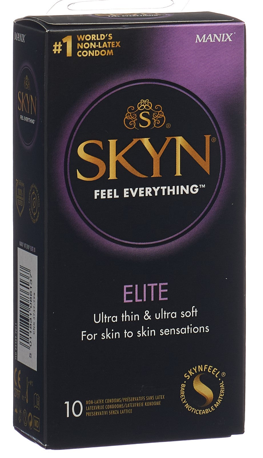 MANIX Skyn Elite Préservatifs Intimes 10 Pièces | Confort &amp; Sensations