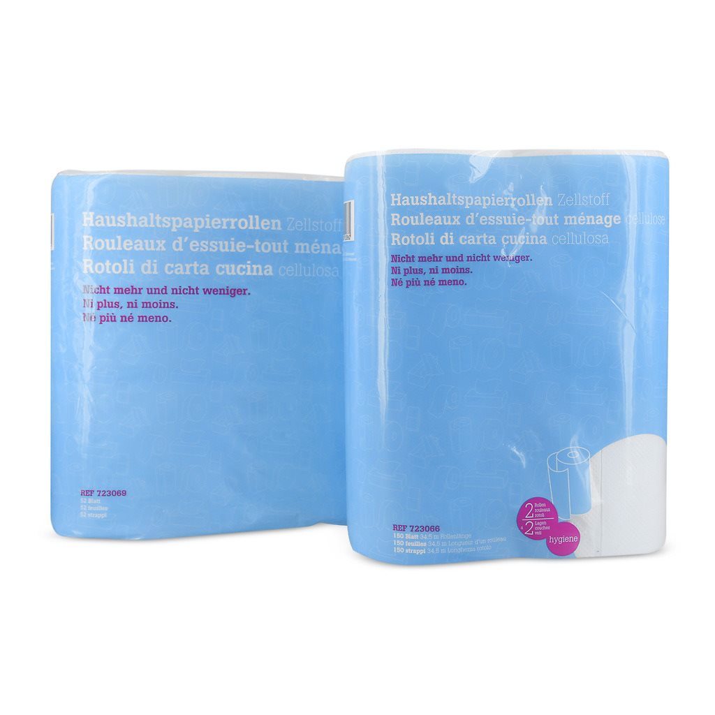IVF Rouleau Papier Ménage Cellulose 3 Couches 4 Pièces | Absorbant &amp; Résistant