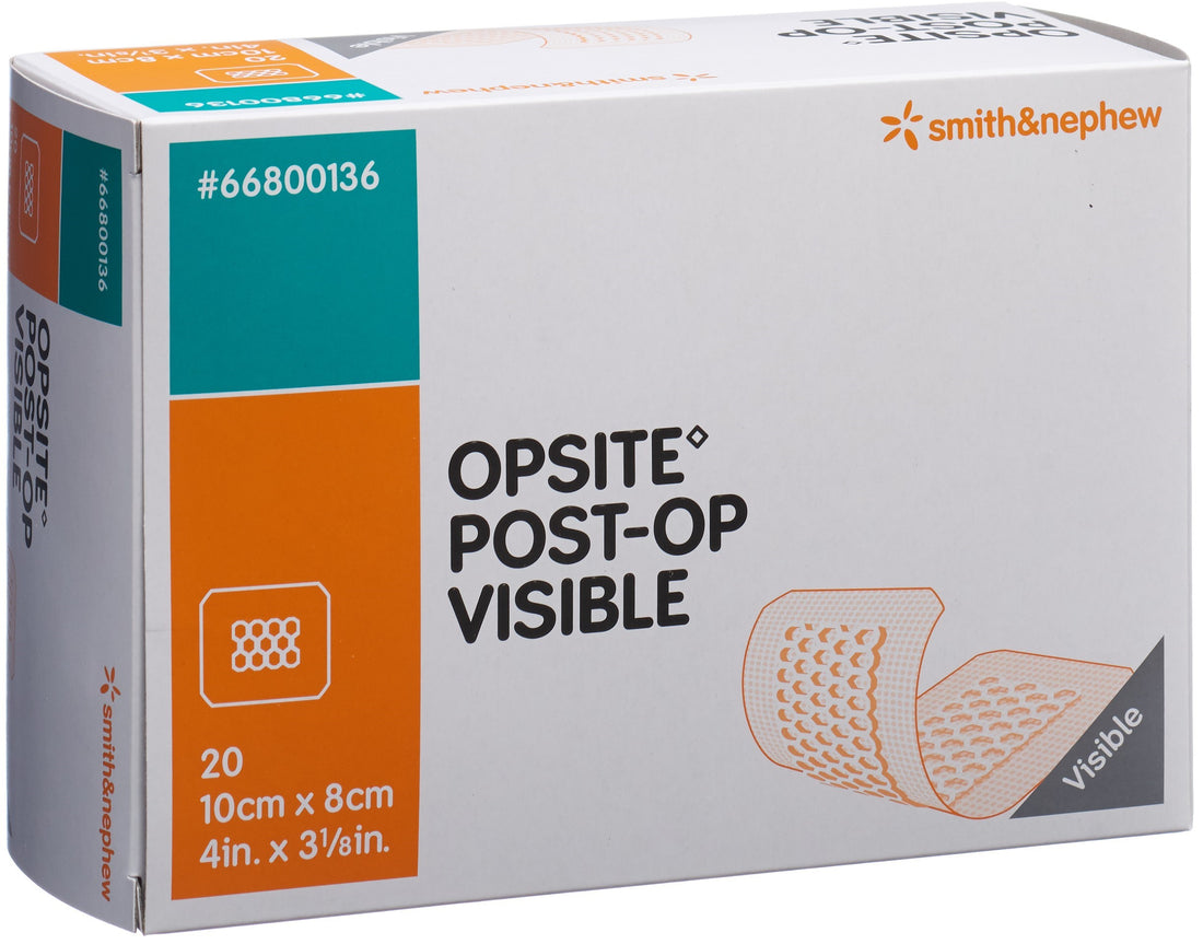Opsite Post-Op Pansement Transparent 8 x 10 cm 20 Pièces