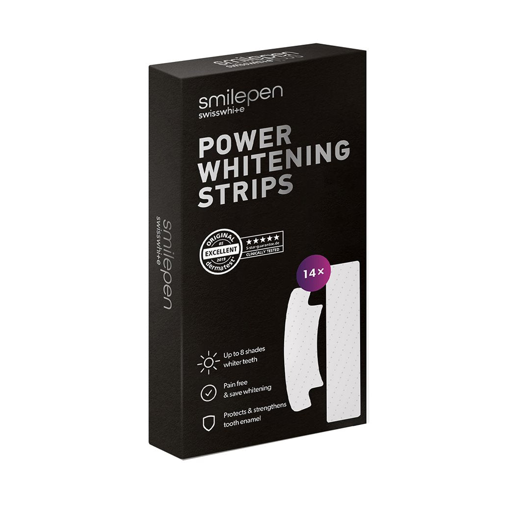 SMILEPEN Bandelettes Blanchissantes Power 14 x 2 pièces | Éclat Instantané