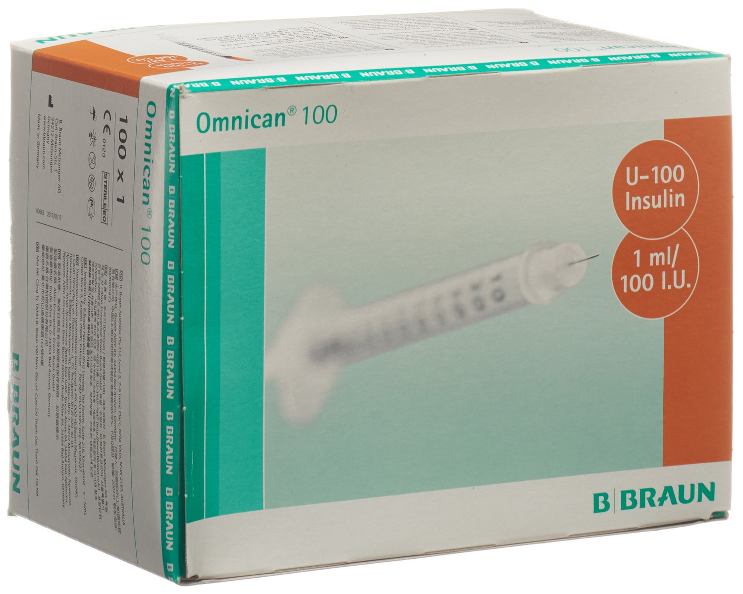 OMNICAN Insuline 100 UI/ml Seringue Préremplie 1ml | Injection Diabète