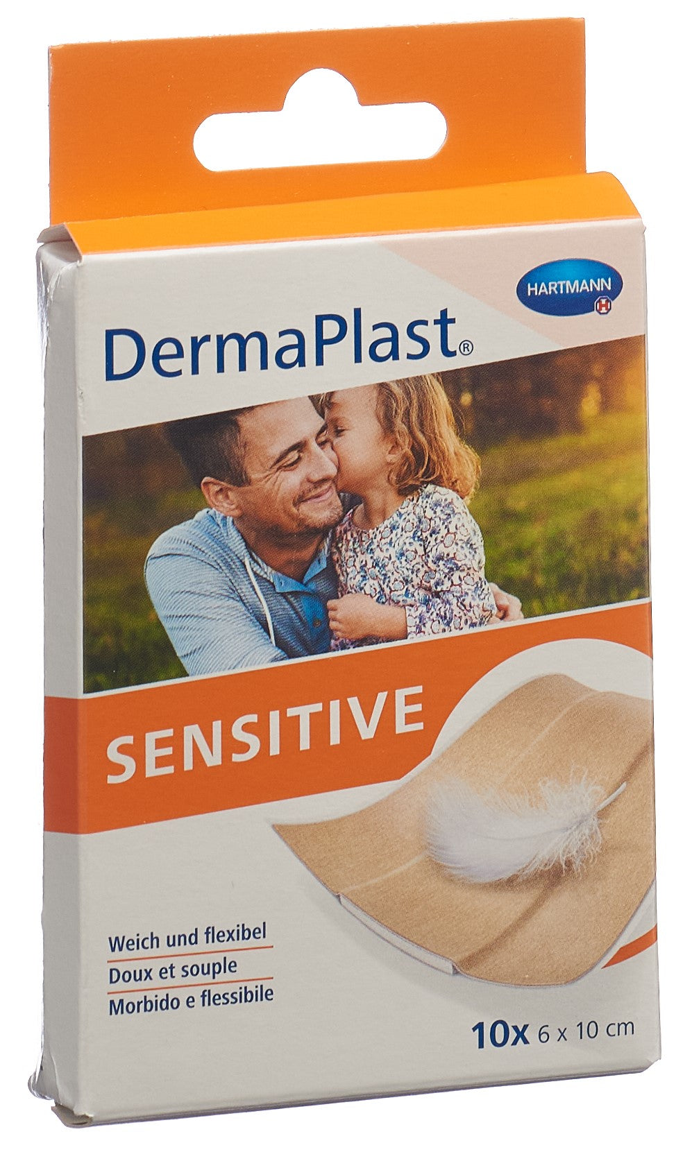 DERMAPLAST Sensitive Pansements Rapides 6x10cm | Lot de 10