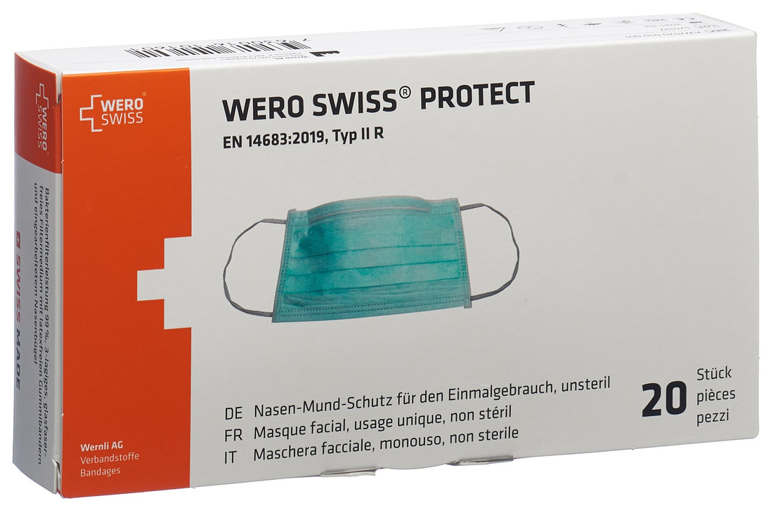 WERO SWISS protect masque type IIR 20 pce