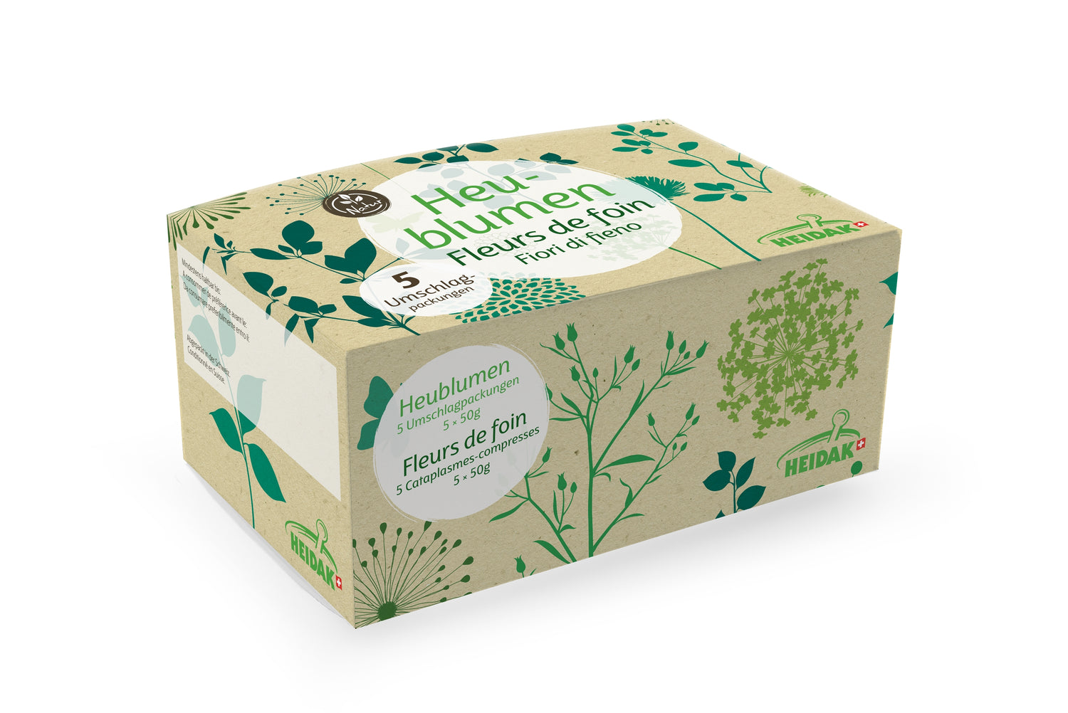 HEIDAK Compresses Fleurs de Foin Soulagement Naturel | 5 Sachets 50 g