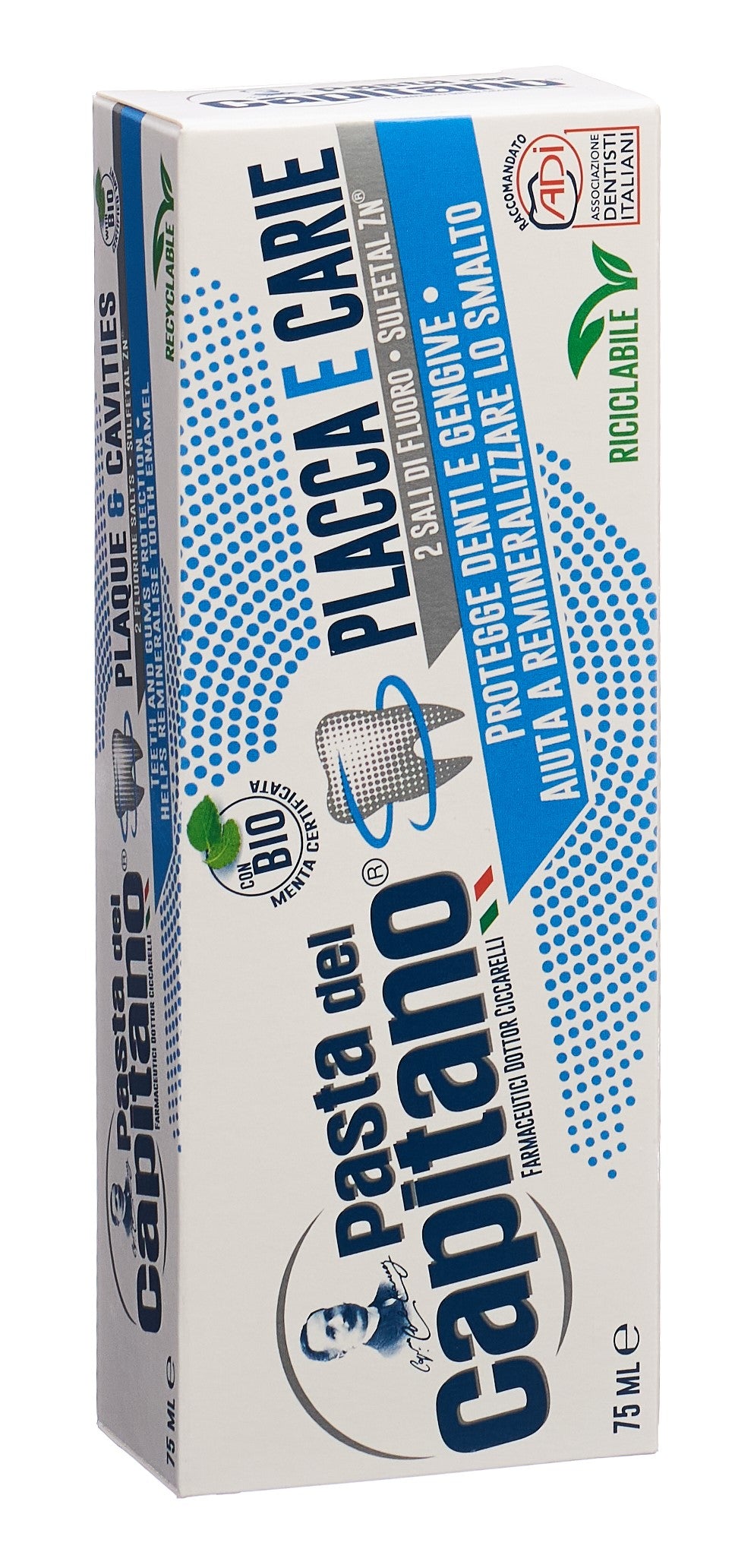 Pasta Del Capitano Plaque &amp; Caries Dentifrice 75 ml