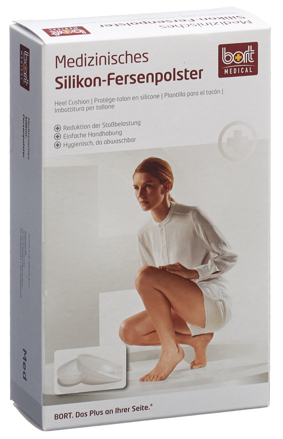 BORT Talonnette Silicone M-41 Confort &amp; Soulagement | 1 Paire