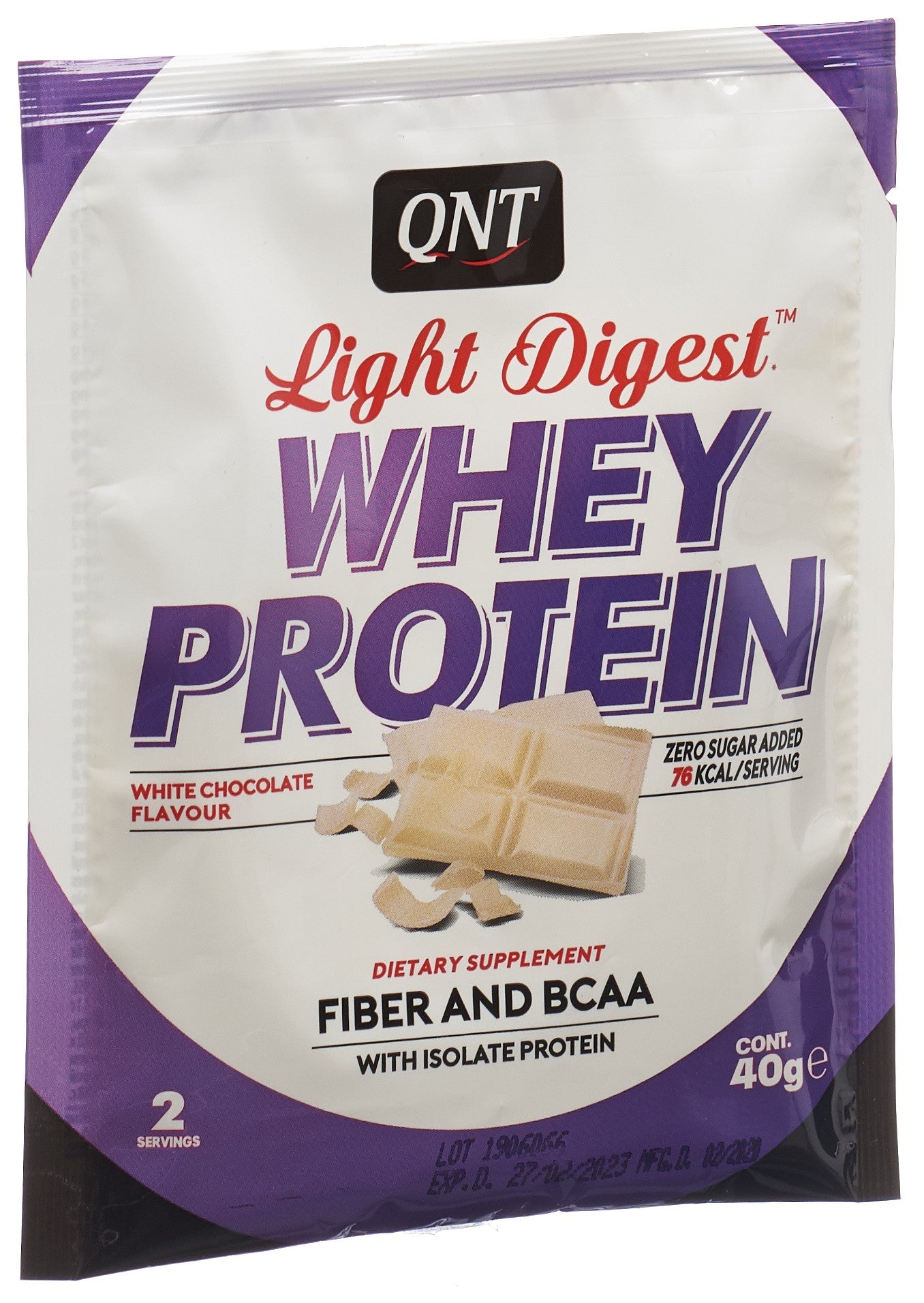 QNT Light Digest Whey Protéine White Choco 40 g
