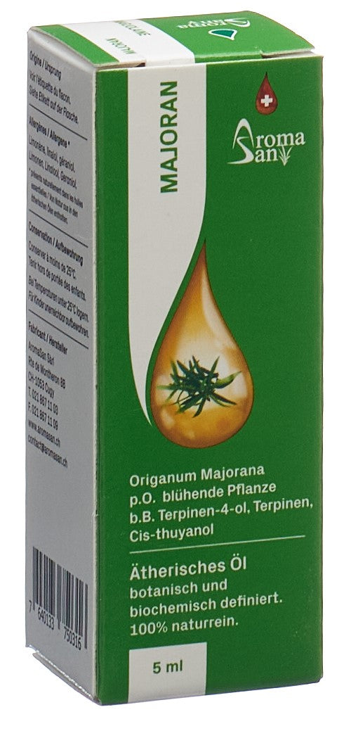 AROMASAN Huile Essentielle Marjolaine Bio 5ml | Relaxation &amp; Bien-être