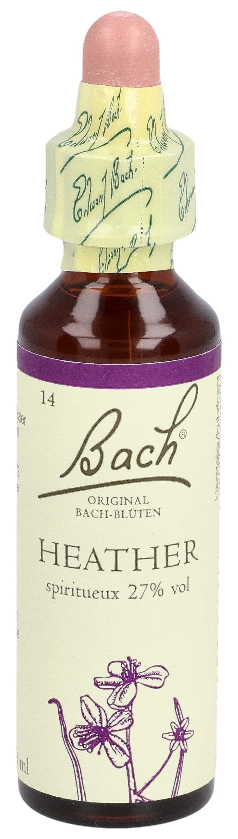 Fleurs de Bach Original Heather N°14 Calme &amp; Sérénité 20 ml