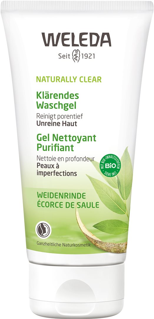 WELEDA NATURALLY CLEAR gel nettoyant purifi 100 ml