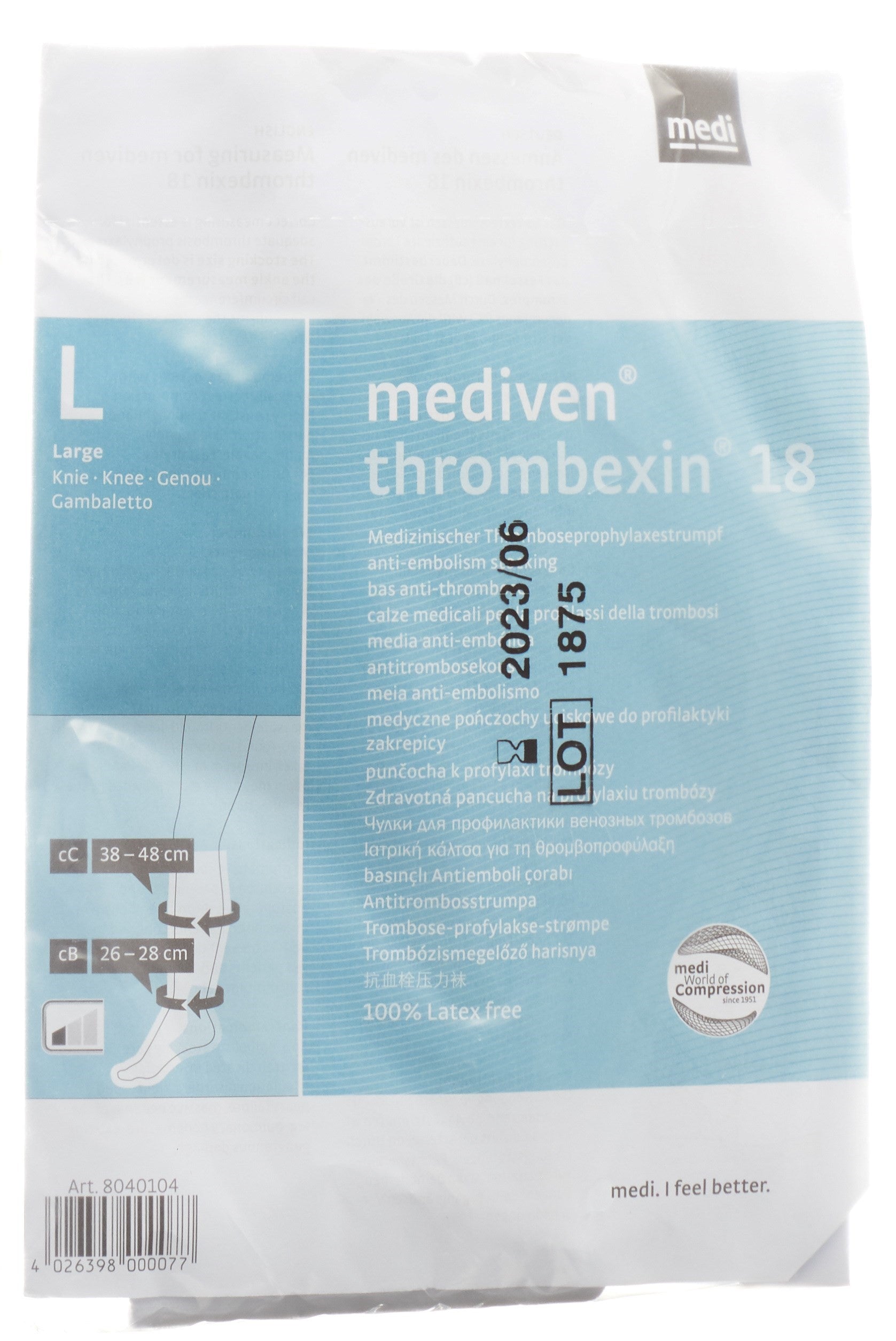 Mediven Thrombexin 18 A-D Bas de Contention Anti-Thrombose | 1 Paire