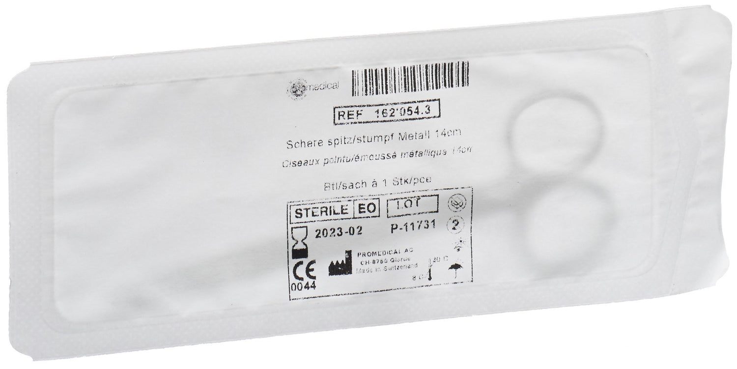 PROMEDICAL Ciseaux Médicaux 14cm Pointu/Emoussé | Acier Inoxydable