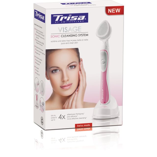 TRISA Nettoyeur Visage Sonic Rose | Peau Éclatante