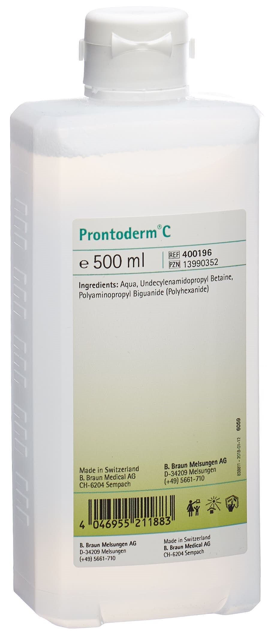 PRONTODERM Solution Désinfectante Peau Sèche 500 ml