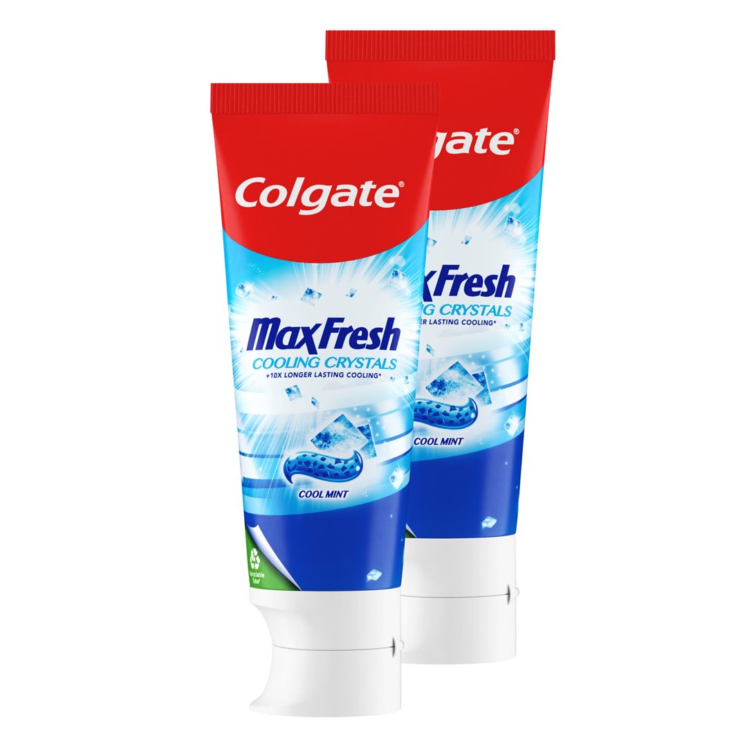 COLGATE Max Fresh Dentifrice Menthe Fraîcheur Intense | Lot de 2 x 75 ml