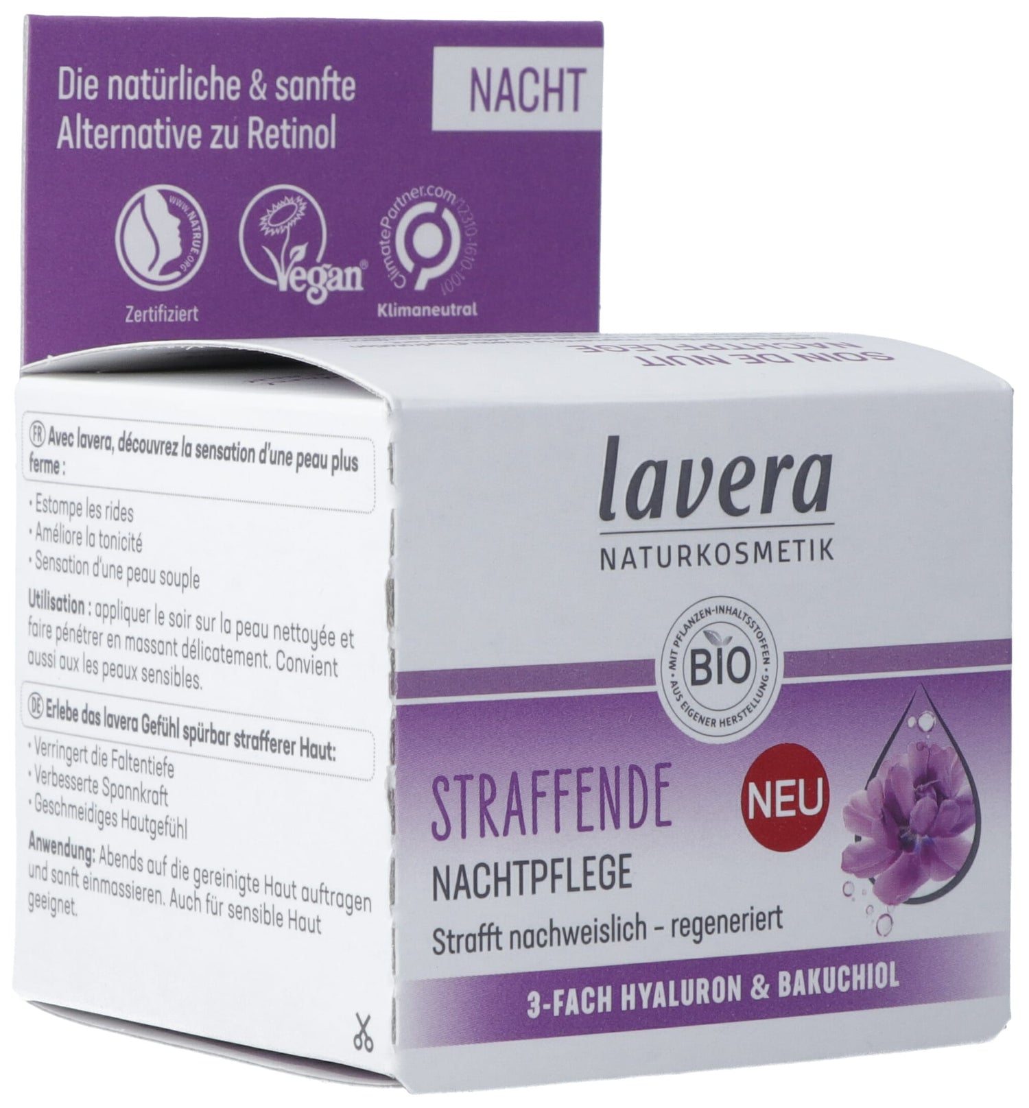 Lavera Soin Nuit Raffermissant Anti-Âge | Pot 50 ml