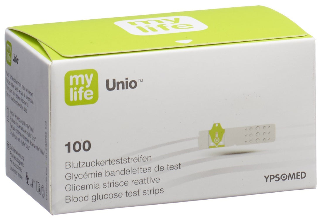 MYLIFE Unio Bandelettes Glycémie 100 Pièces | Test Rapide