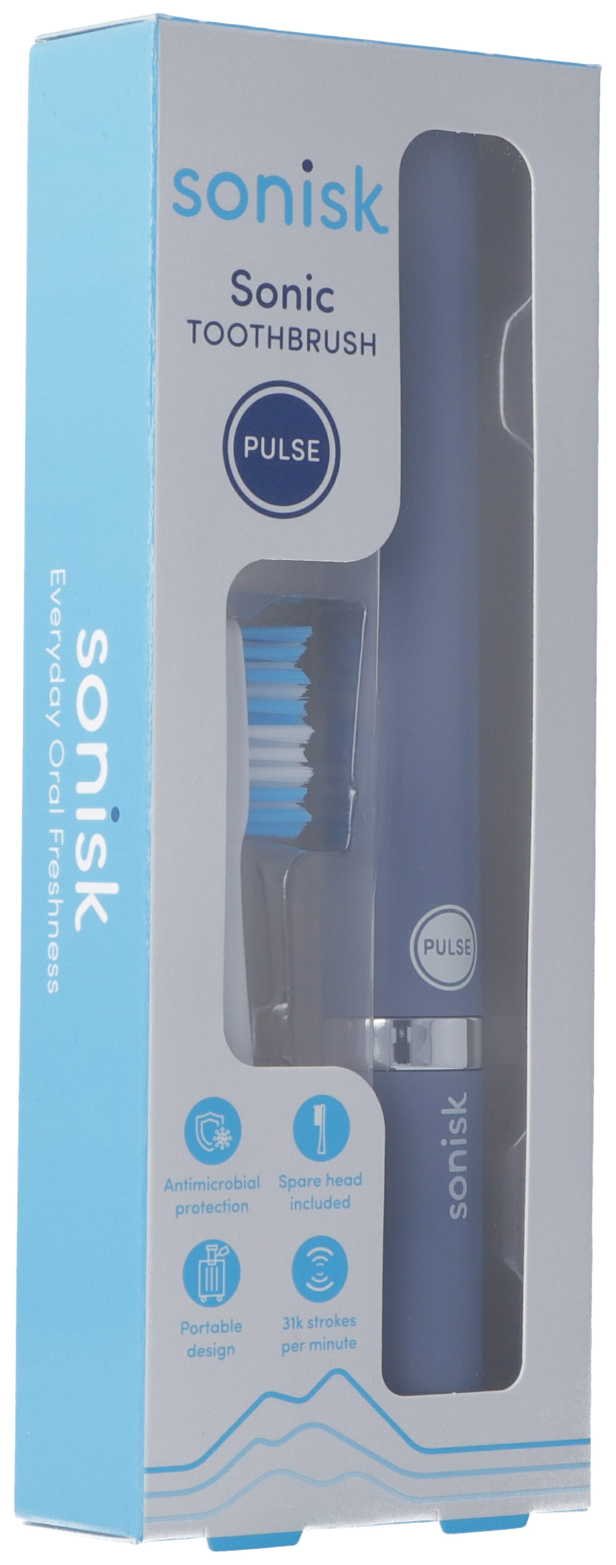 SONISK Brosse à Dents Sonique Navy - Blancheur &amp; Soin | Électrique