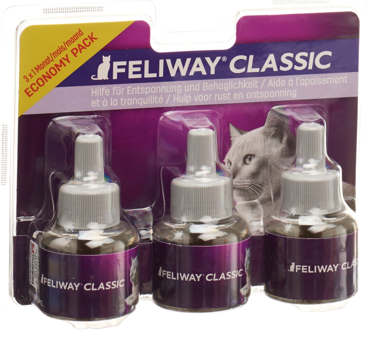 FELIWAY Classic Recharge Trio Apaisant Chat | 3 x 48 ml