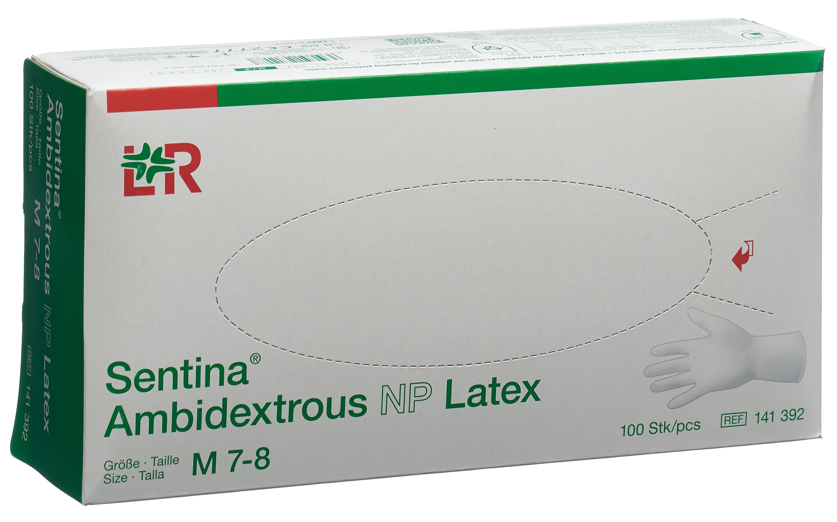 SENTINA Gants Latex Taille M - Protection Fiable | 100 Pièces