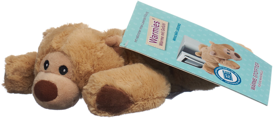 WARMIES Minis peluche réchauffante ours couch beig