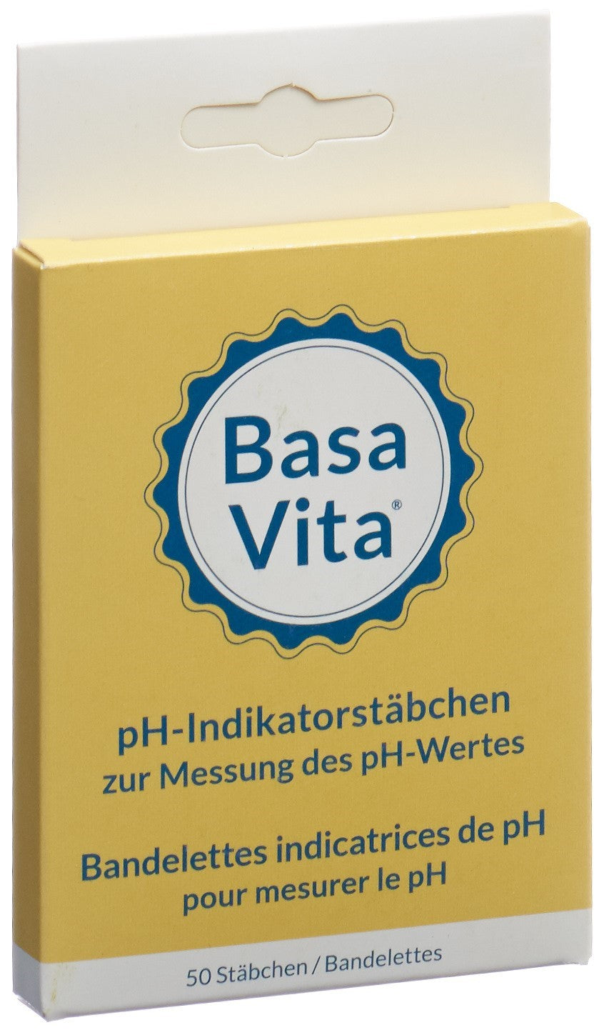 BASA VITA Bandelettes pH 50 pièces | Testeur Urinaire Précis