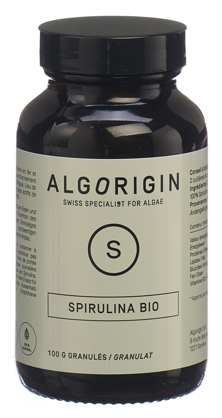 ALGORIGIN Spiruline gran bio fl 100 g