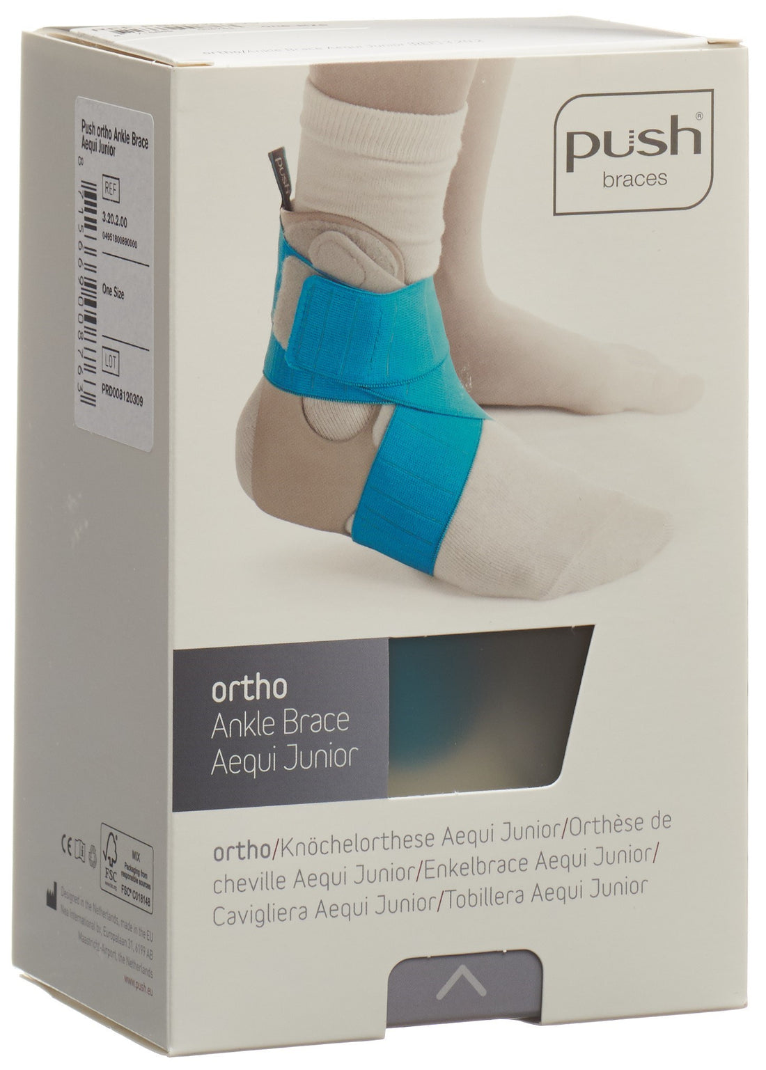 PUSH ORTHO AEQUI Attelle de Genou Adulte Uni D/G Confort Optimal