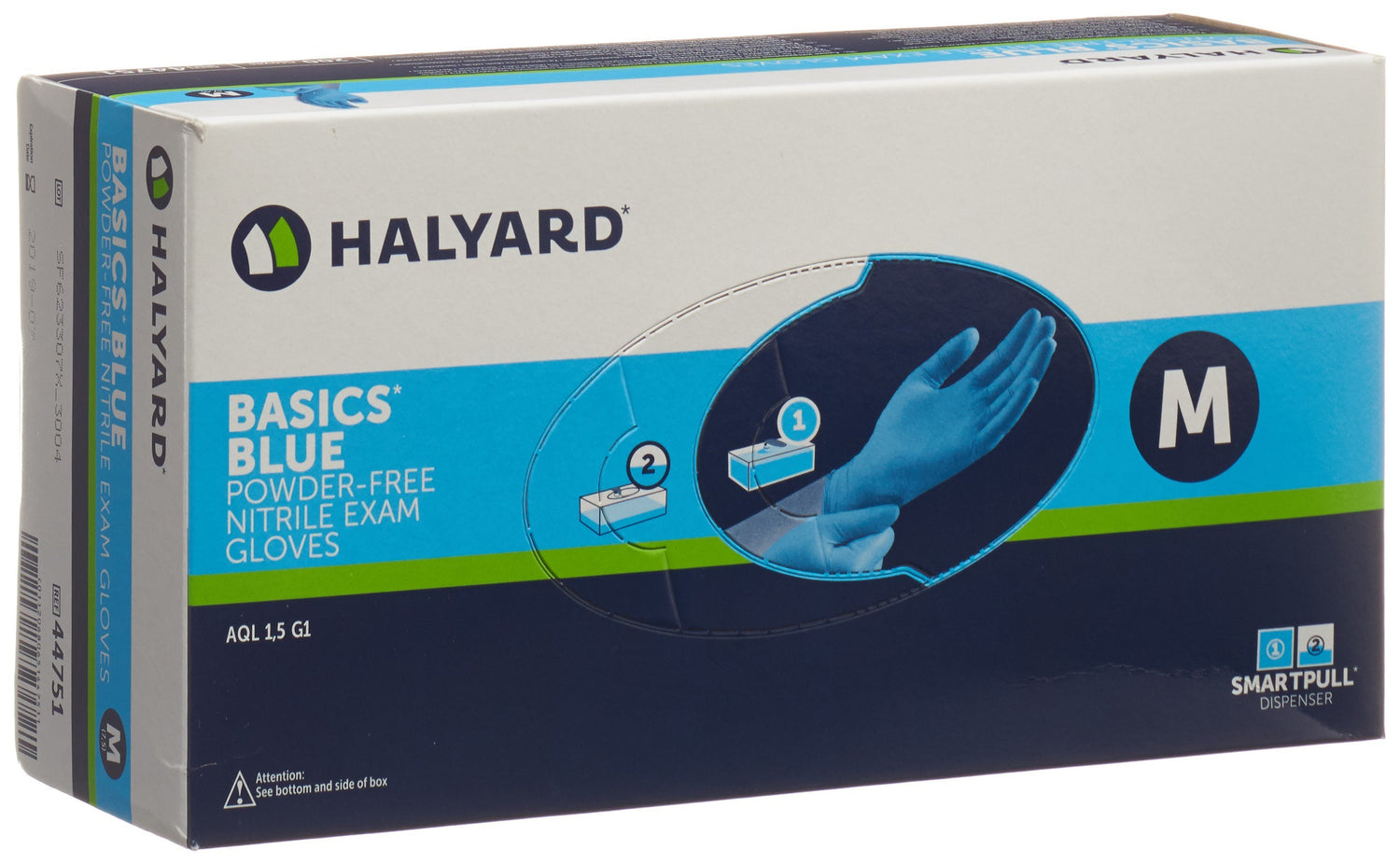 Halyard Gants Nitrile Bas Bleu M 200 Pièces Protection