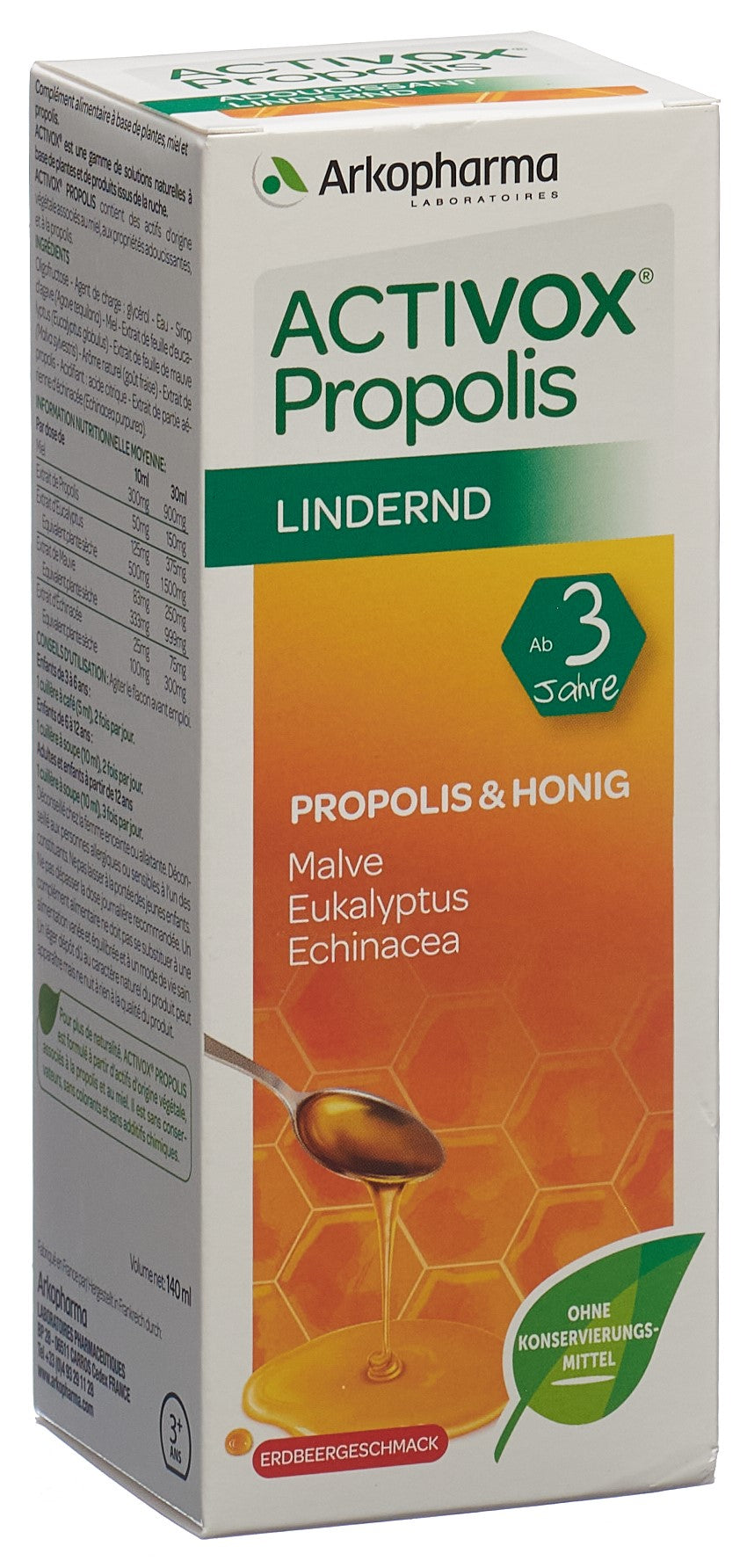 ACTIVOX propolis sirop fl 140 ml