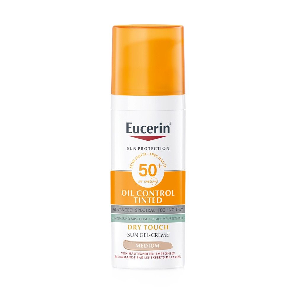 Eucerin Sun Huile-Gel-Crème Visage SPF50+ Protection Haute | 50 ml