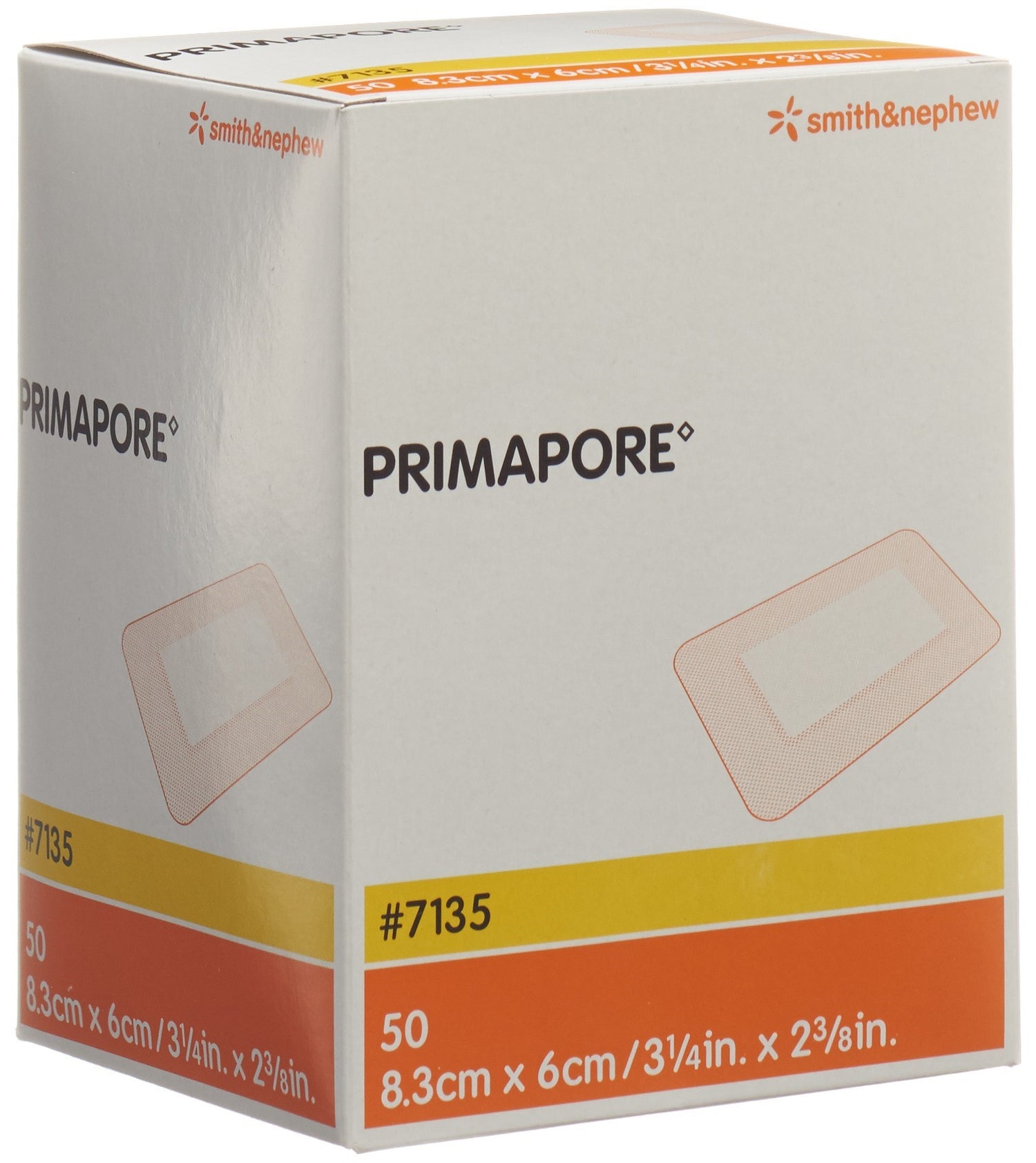 PRIMAPORE Pansement Adhésif Stérile 8.3 x 6 cm | 50 Pièces