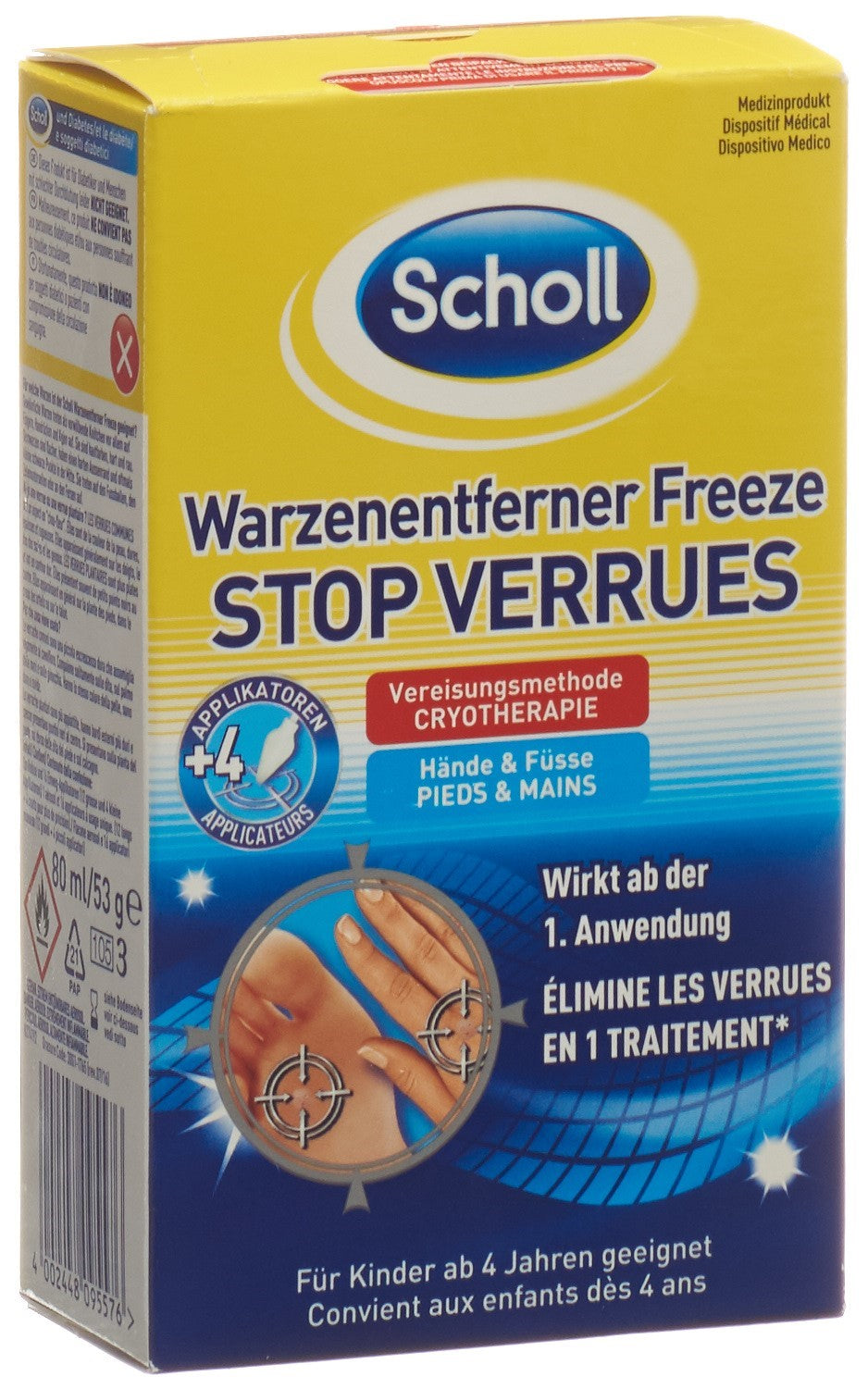 Scholl Gel Traitement Verrues Plantaires Rapide | 80 ml