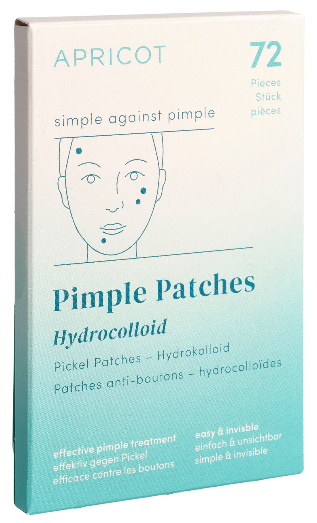 APRICOT Patchs Boutons Anti-Imperfections | 72 Pièces