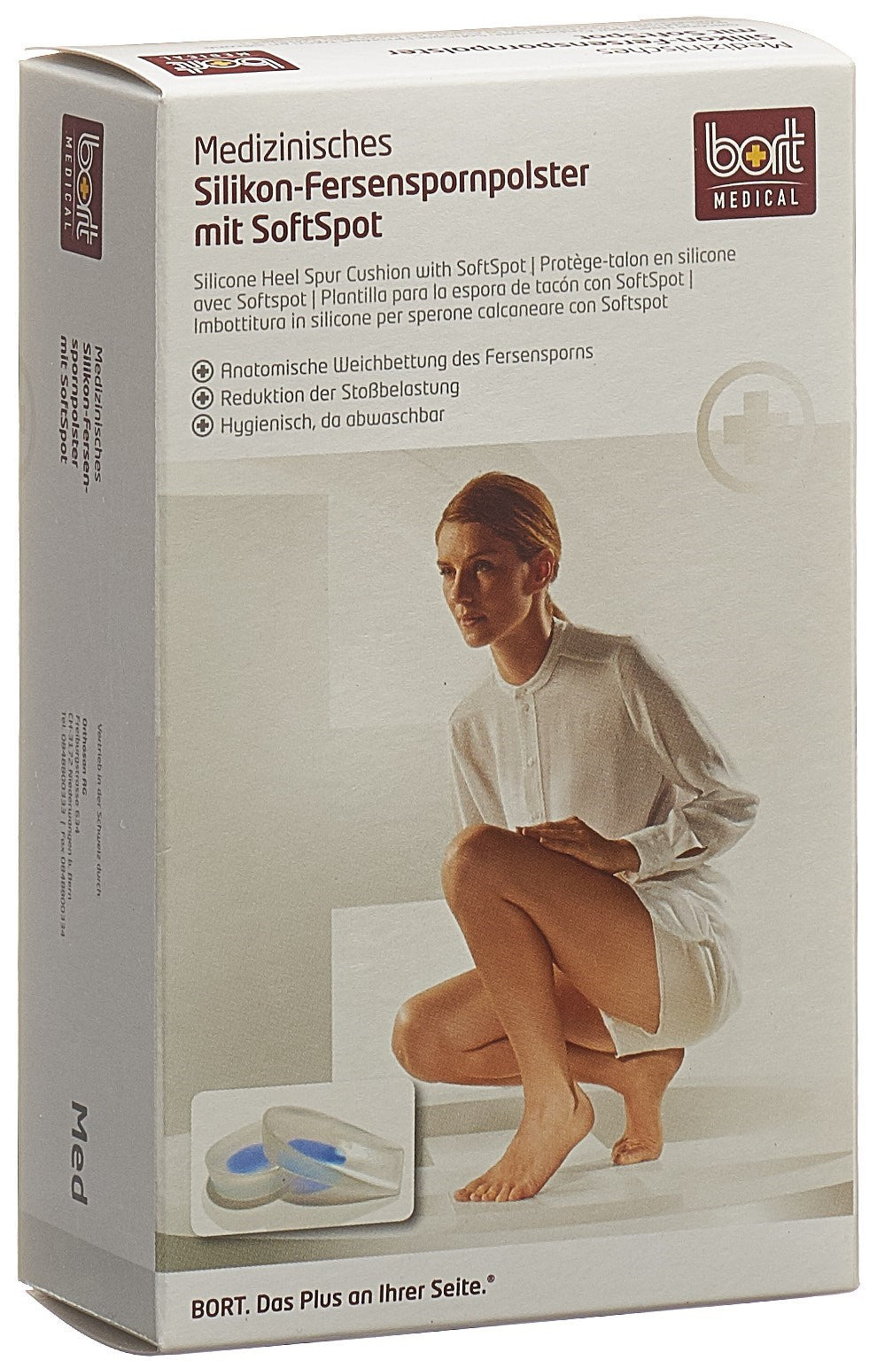 BORT Softspot Talonnette Épine Calcanéenne Silicone Confort | 1 Paire