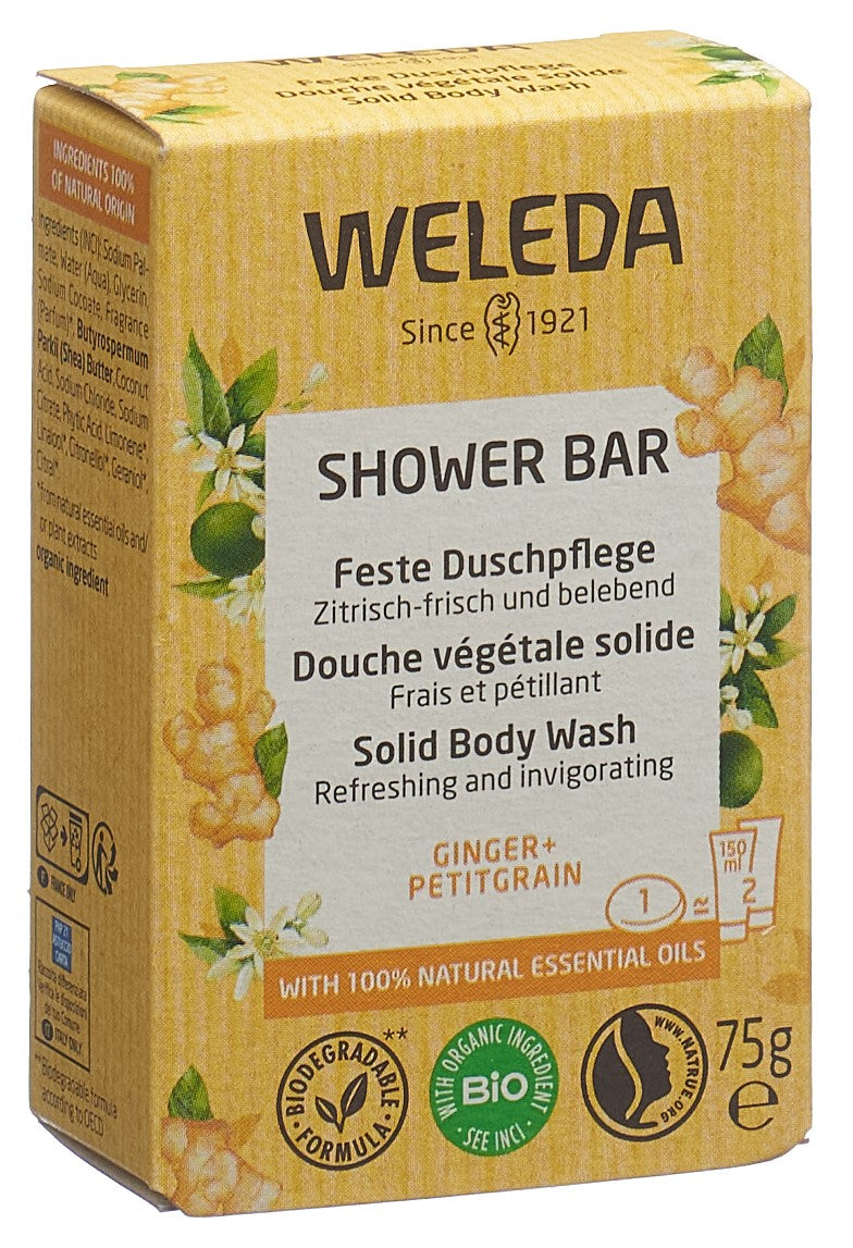 WELEDA douche végétale solide gingemb petitgr 75 g